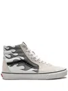 Vans Sk8 Hi "reflective Flame" Sneakers In White