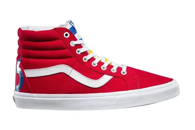 Pre-owned Vans Sk8-hi Reissue 1966 In Red/white/multi