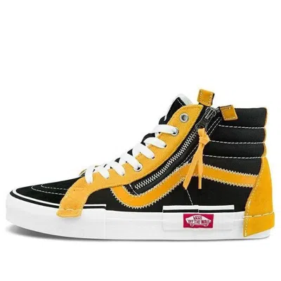 Vans Sk8-hi Reissue Cap Skate Shoes Black/yellow