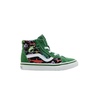 Pre-owned Vans Sk8-hi Reissue Side Zip Toddler 'sharks' | Green | Infant Size 3.5