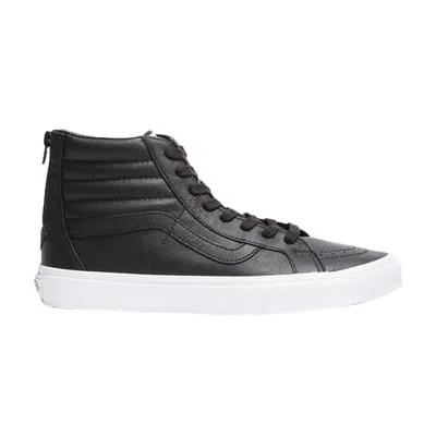 Pre-owned Vans Sk8 Hi Reissue Zip Premium Leather 'black'