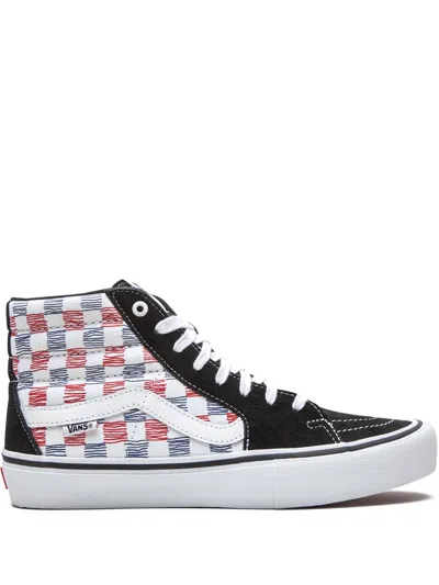 VANS SK8-HI "SKETCHED CHECKERBOARD" SNEAKERS