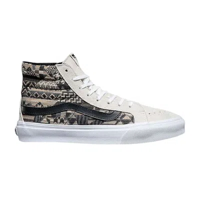 Pre-owned Vans Sk8-hi Slim 'italian Weave - Aztec' In White