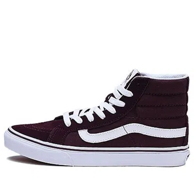 Vans Sk8-hi Slim Sneakers Deep-wine Wine Red In Burgundy