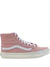 Vans Sk8 Hi Slim Suede High-top Sneakers In Pink