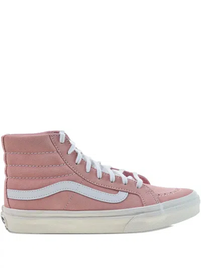 Vans Sk8 Hi Slim Suede High-top Sneakers In Pink