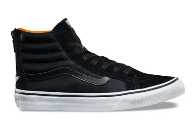Pre-owned Vans Sk8-hi Slim Zip Boom Boom Black