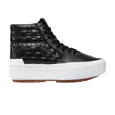 Pre-owned Vans Sk8-hi Stacked 'embossed Checkerboard' In Black