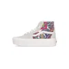 Vans Sk8-hi Tapered Stackform Paisley Bloom Turtledove Women's High Shoe In Paisley Bloom Turtledove