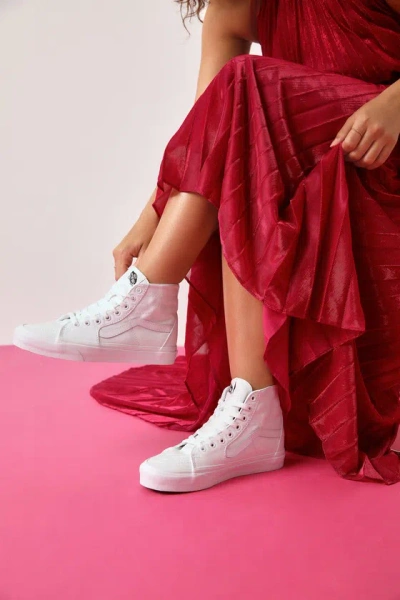 Vans Sk8-hi Tapered True White Canvas Lace-up Sneakers