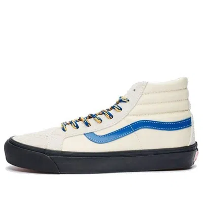 Vans Sk8-hi Vault High End White Blue Whiteblue In Neutral