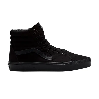 Pre-owned Vans Sk8-hi Wide 'canvas - Triple Black'