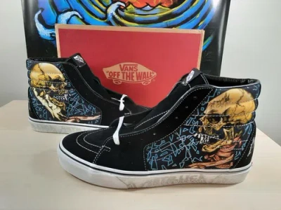 Pre-owned Vans Sk8-hi X Metallica Pushead Black Album 30th Anniversary Ships Fast In Multicolor