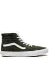 Vans Sk8 Hi Zamszowe Pig Suede Sneakers In 绿色