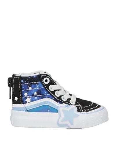 Vans Babies'  Sk8-hi Zip Rainbow Star Gwgx Blkbu Newborn Sneakers Black Size 2c Leather, Textile Fibers