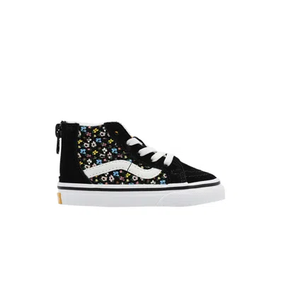 Pre-owned Vans Sk8-hi Zip Toddler 'ditsy Floral Black' | Infant Size 10