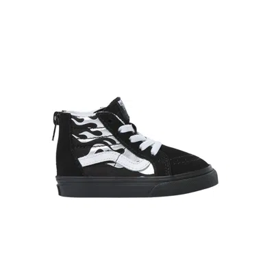 Pre-owned Vans Sk8-hi Zip Toddler 'metallic Flame - Black Silver' | Infant Size 7