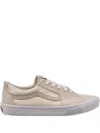 Vans Sk8-low Leather Sneakers In Neutral