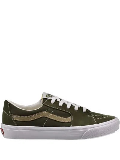 Vans Sk8-low Sport Suede-panel Sneakers In Green
