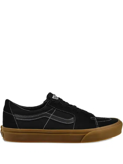Vans Sk8-low Suede Sneakers In Black