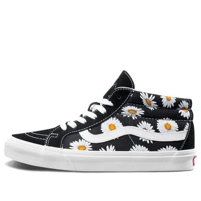 Vans Sk8-mid Flower Pattern 'black White'