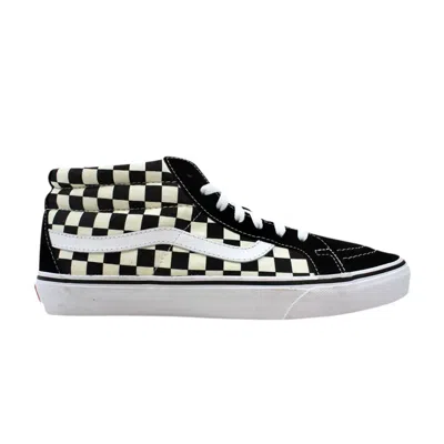 Pre-owned Vans Sk8-mid Reissue 'checkerboard' In Black