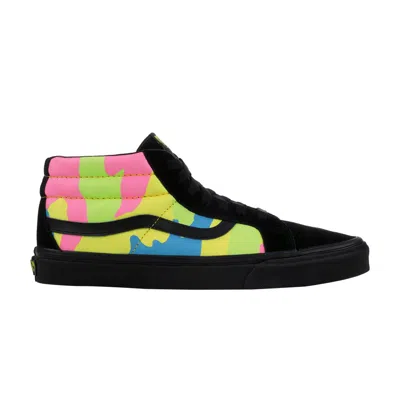 Pre-owned Vans Sk8-mid Reissue 'neon Camo' In Multi-color