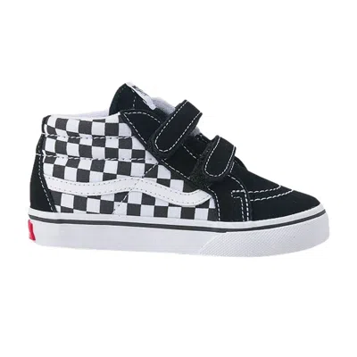 Pre-owned Vans Sk8-mid Reissue V Toddler 'checkerboard - Black White' | Infant Size 9