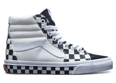 Pre-owned Vans Sk8hi Checkboard Sidewall (women's) Sneakers In Black/white In Multi