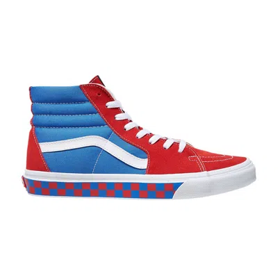 Pre-owned Vans Sk8-hi 'heritage Checkerboard - Red Blue' | Men's Size 10.5