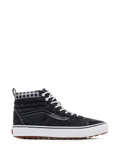 Vans Sk8-hi Mte-1 Plaid Sneakers In White