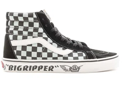 Pre-owned Vans Sk8hi Reissue Se Bikes Big Ripper Sneakers In Black/plume/reflective Check
