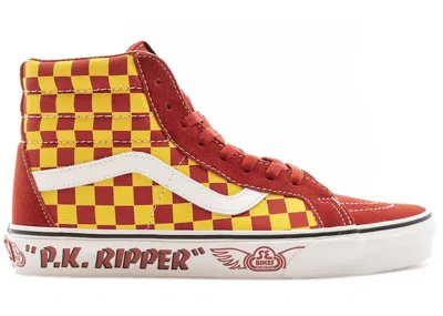 Pre-owned Vans Sk8hi Reissue Se Bikes P.k. Ripper Sneakers In Red/yellow