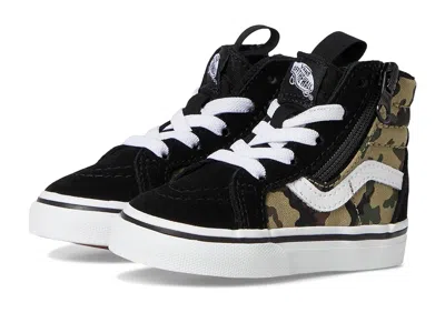 Vans Sk8-hi Reissue Side Zip (infant/toddler) Kids Shoes Camo Black/green : 8 Toddler M, Canvas/suede