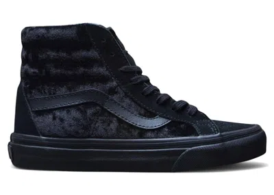 Pre-owned Vans Sk8hi Reissue Velvet (women's) Sneakers In Black