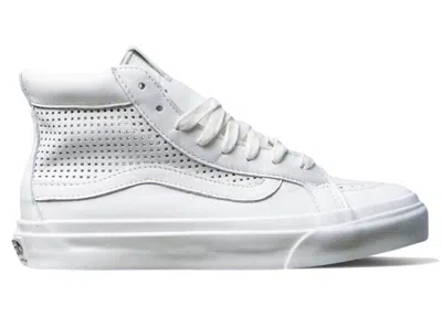 Pre-owned Vans Sk8hi Slim Cutout Dx Square (women's) Sneakers In White/blanc De Blanc