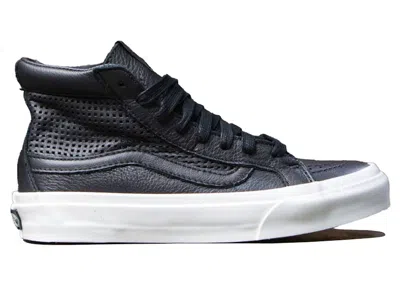 Pre-owned Vans Sk8hi Slim Cutout Dx Squares (women's) Sneakers In Black