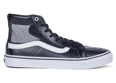 Pre-owned Vans Sk8hi Slim Cutout Mesh (women's) Sneakers In Black/white In Multi