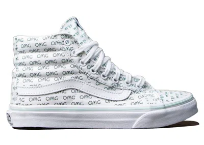 Pre-owned Vans Sk8hi Slim Sayings Omg (women's) Sneakers In White