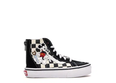 Pre-owned Vans Sk8hi Zip Disney Mickey Mouse Sneakers In Checkerboard