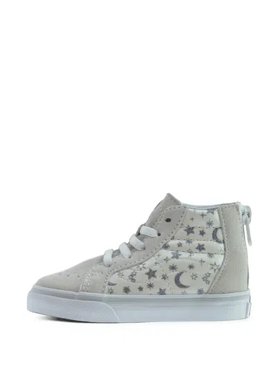Vans Babies' Sk8-hi Zip Star-print Sneakers In Grey