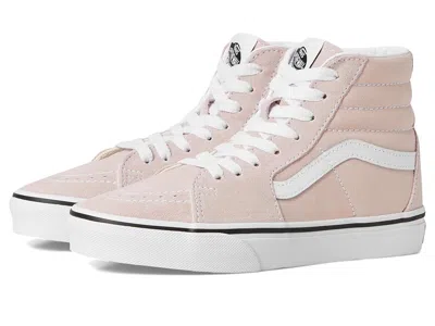 Vans Sk8-hi(r) (big Kid) Kid's Shoes Color Theory Sepia Rose : 3.5 Big Kid M, Canvas/suede In Pink