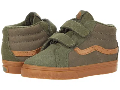 Vans Sk8-mid Reissue V (infant/toddler) Boy Kids Shoes (suede Gum) Boy Grape Leaf/canteen : 7 Toddler M,  In Green