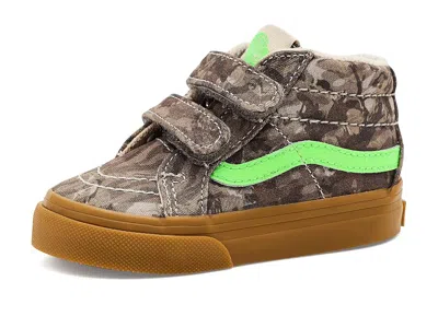 Vans Sk8-mid Reissue V (infant/toddler) Kid's Shoes Camo Green Gecko : 7 Toddler M, Canvas/suede In Multi