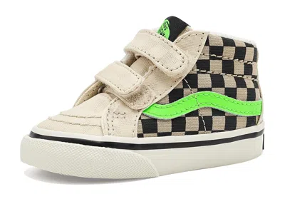 Vans Sk8-mid Reissue V (infant/toddler) Kid's Shoes Glow Taupe Mist : 10 Toddler M, Canvas/suede In Multi