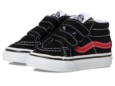 Vans Sk8-mid Reissue V (infant/toddler) Kids Shoes Retro Pop Black/red : 6.5 Toddler M, Textile/synthetic In Animal Print