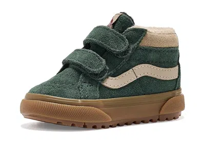 Vans Sk8-mid Reissue V Insulated (infant/toddler) Kid's Shoes Gum Oil Green: 7 Toddler M, Canvas/leather