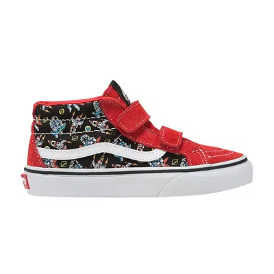 Pre-owned Vans Sk8-mid Reissue V Kids 'dj Rocket Jam' | Red | Kid's Size 10.5