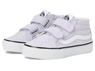 Vans Sk8-mid Reissue V (little Kid) Kids Shoes Color Theory Lilac Mist : 1.5 Little Kid M, Canvas In White