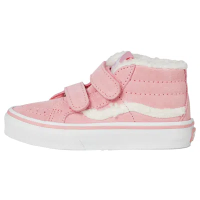 Vans Kids' Sk8-mid Reissue V Sherpa Pop Pink Vn000cyfpnk Pre-school In Multi